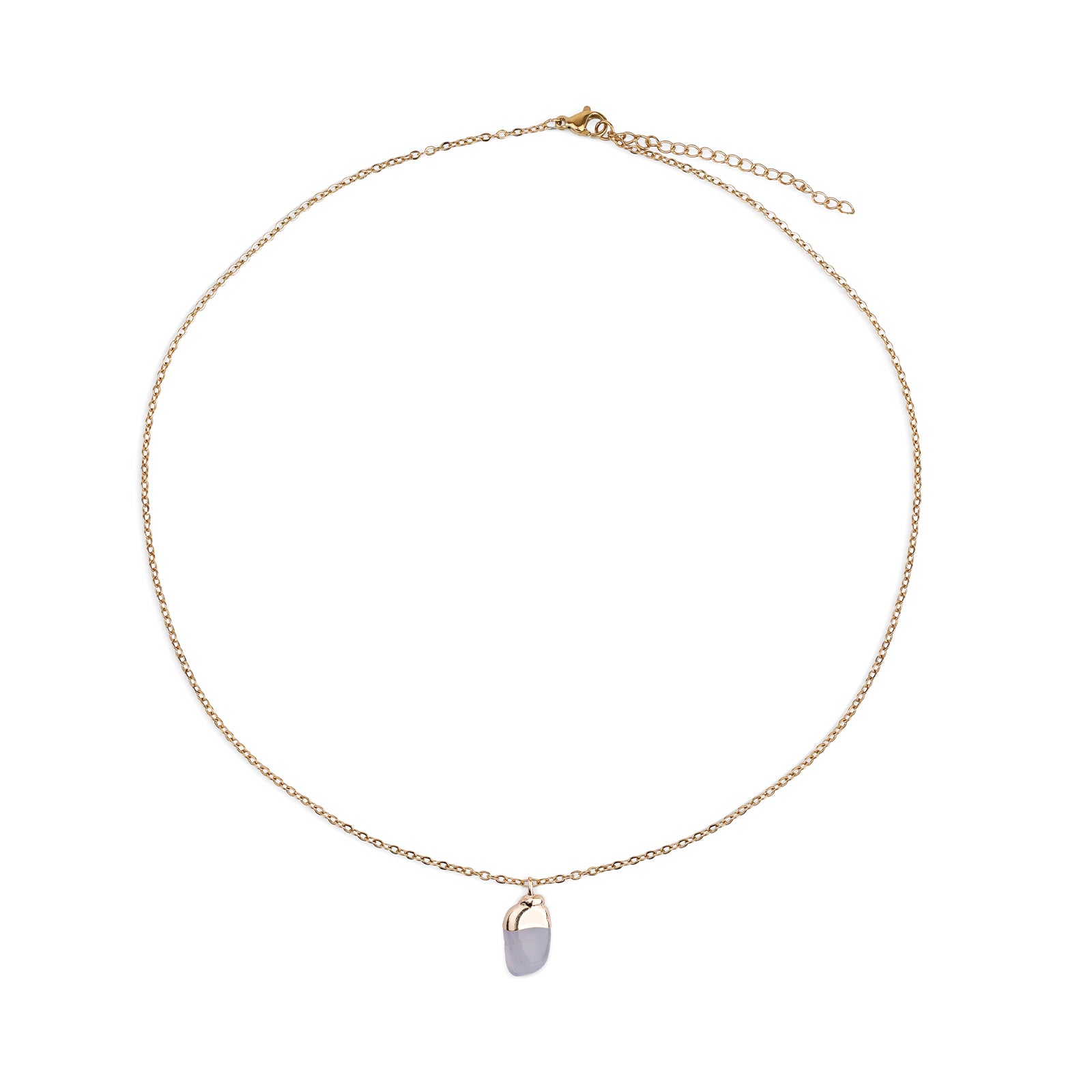 Collier en Tanzanite naturelle - Décembre (pierre brute)