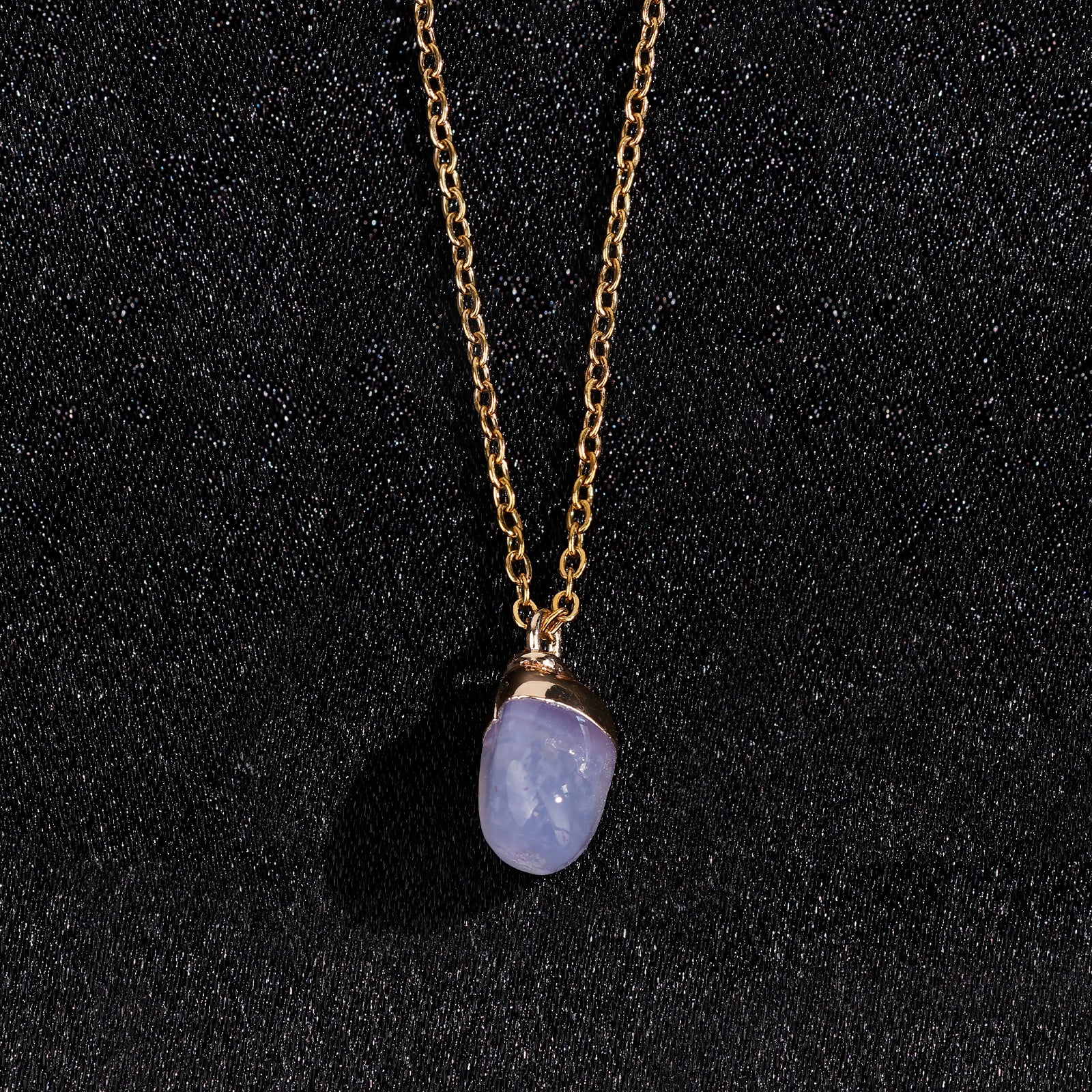 Collier en Tanzanite naturelle - Décembre (pierre brute)
