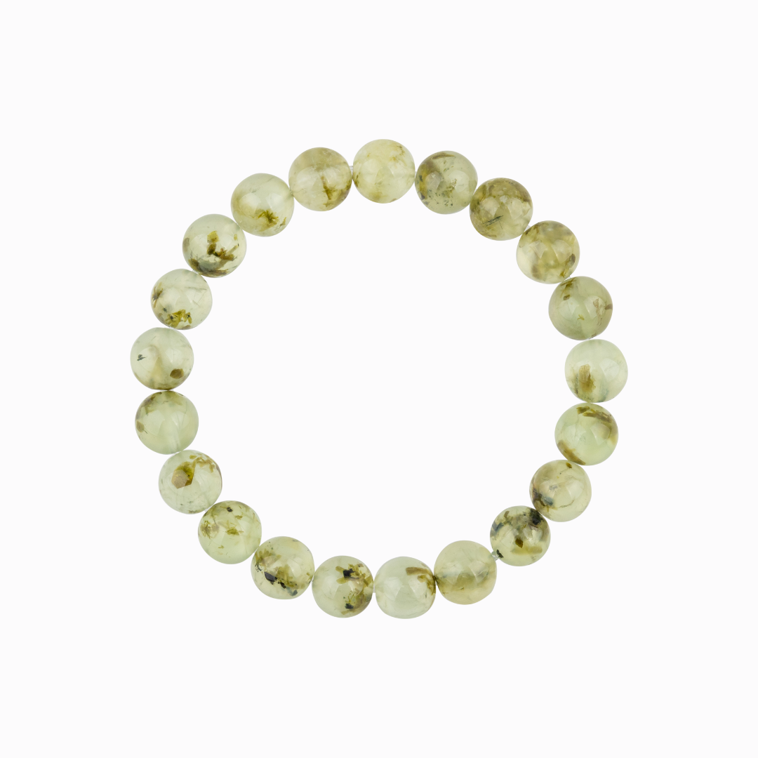 Bracelet en Prehnite naturelle - Qualité A (boules 8mm)
