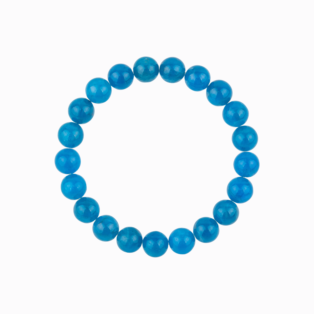 Bracelet en Apatite naturelle - Qualité AAA (boules 8mm)
