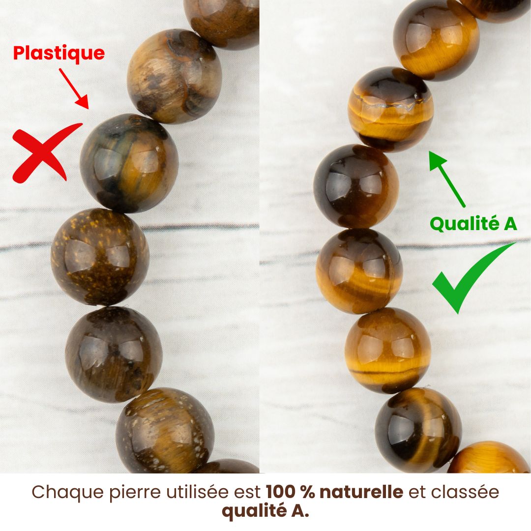 Collier en Tanzanite naturelle - Décembre (pierre brute)