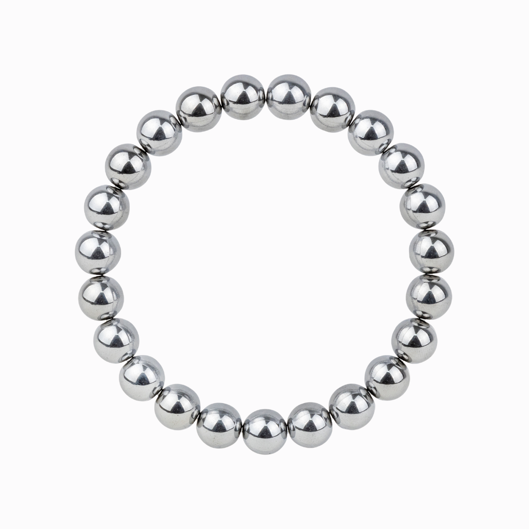 Bracelet en Hématite naturelle - Qualité AAA (boules 8mm)
