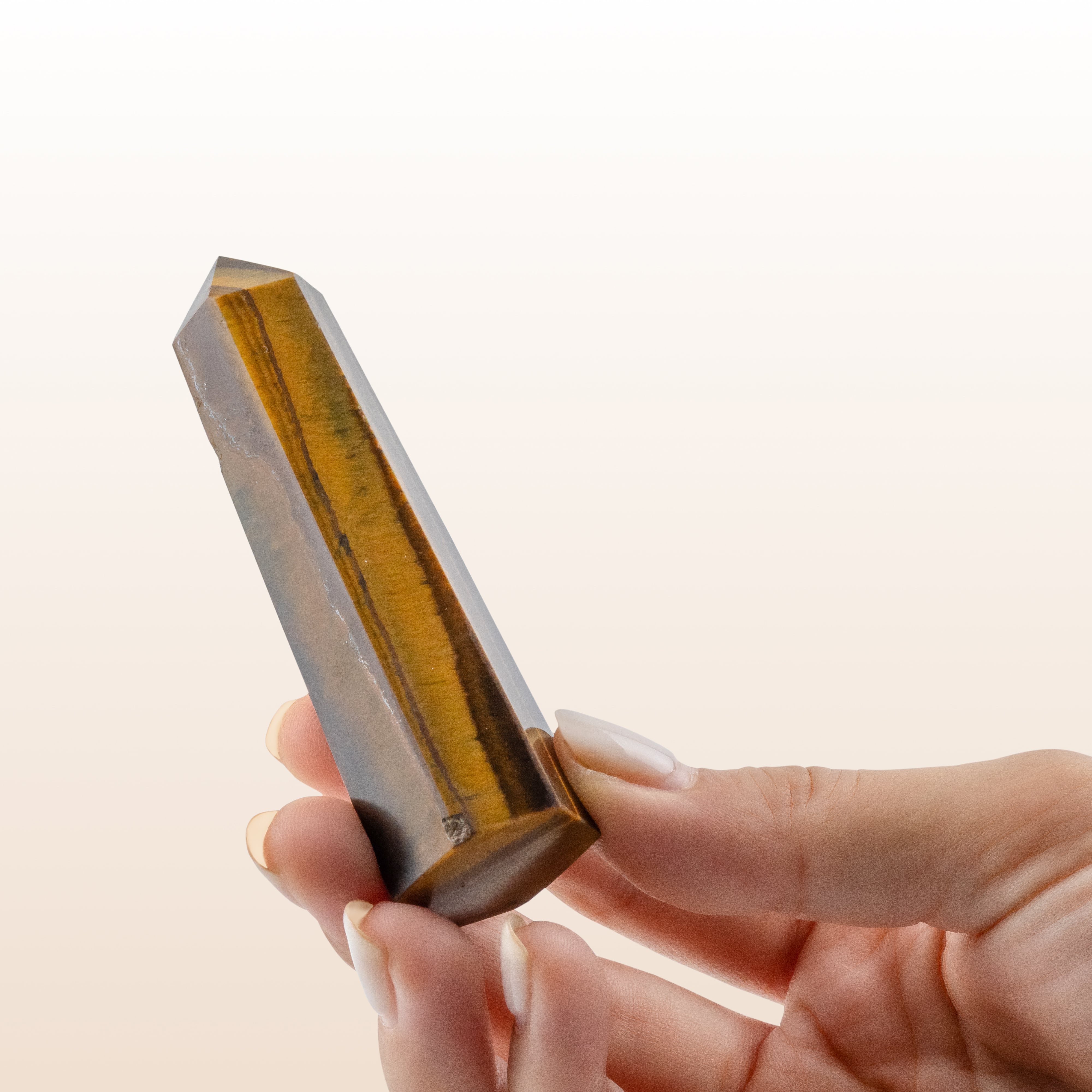 Tour en Œil de Tigre naturel (8x10cm)