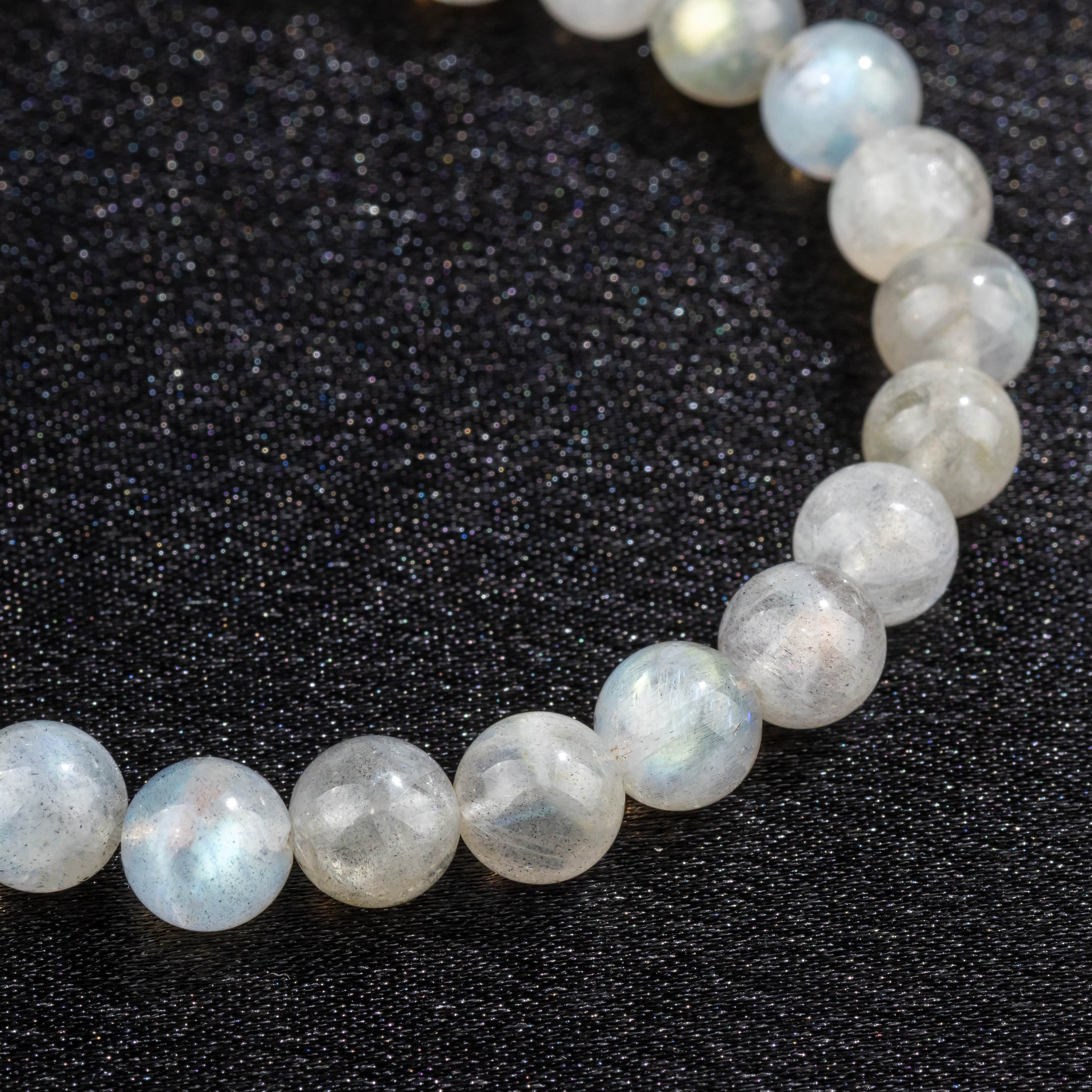 Bracelet en Labradorite naturelle - Qualité A (boules 8mm)