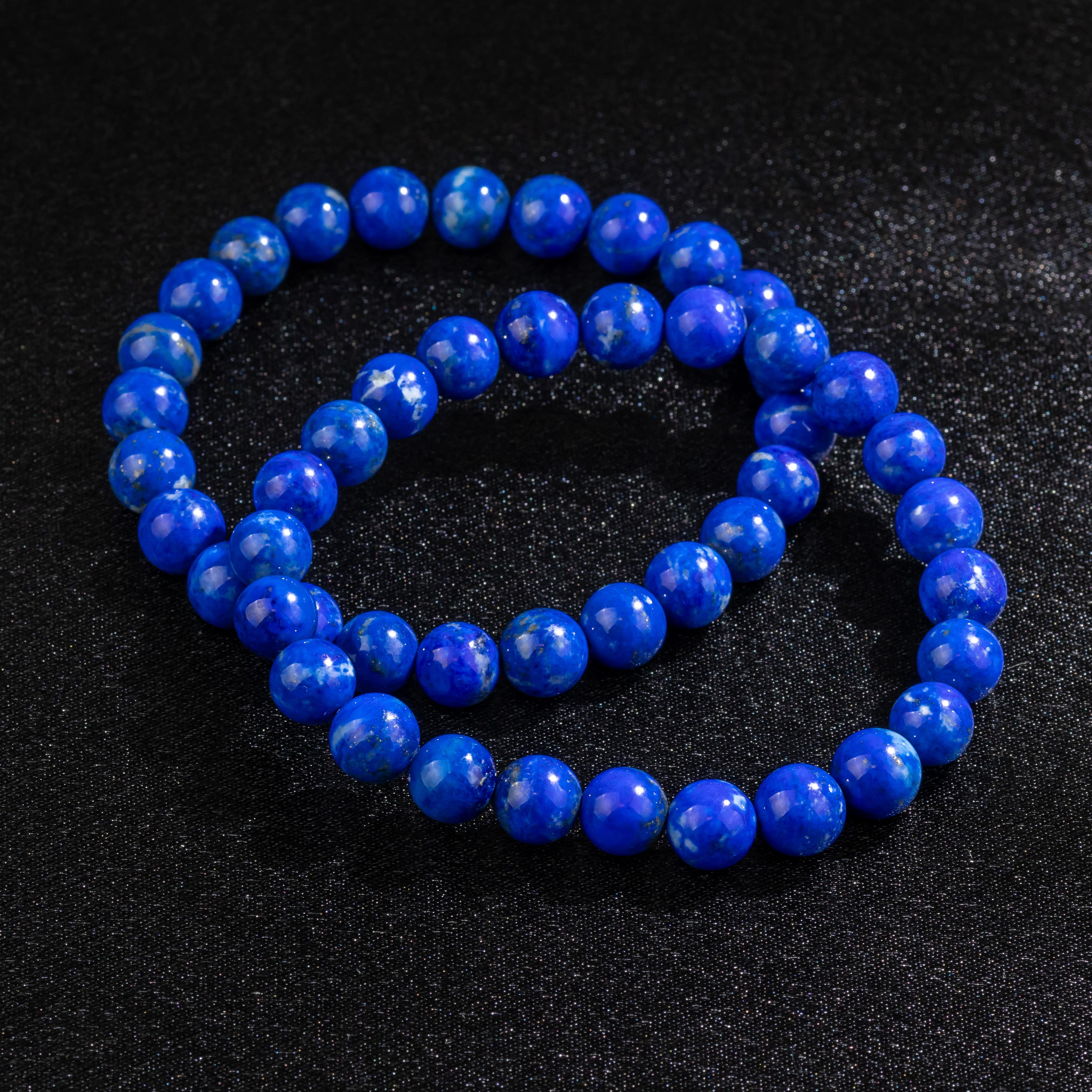 Bracelet en Lapis-Lazuli naturel - Qualité A (boules 8mm)