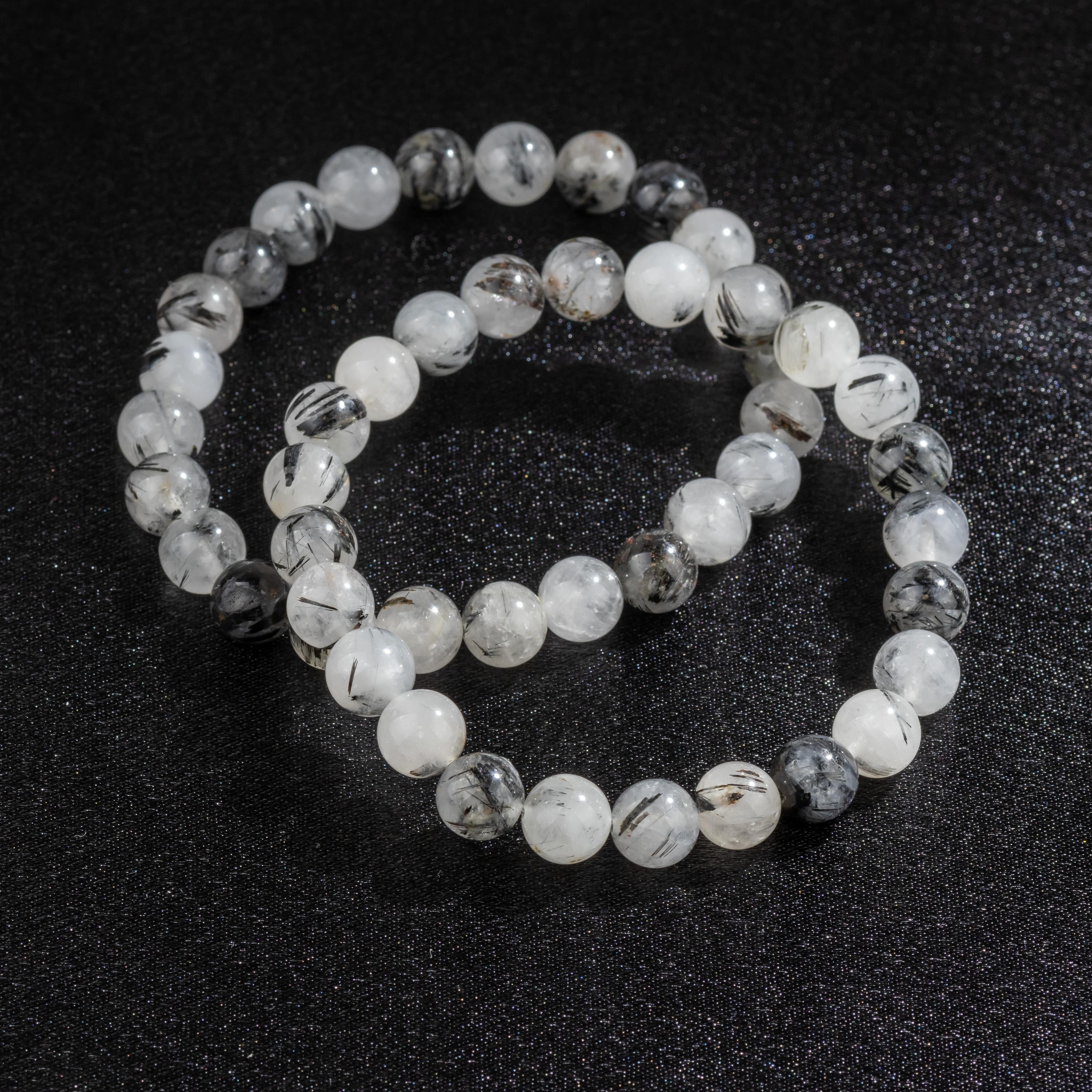 Bracelet en Quartz Rutile naturel - Qualité A (boules 8mm)