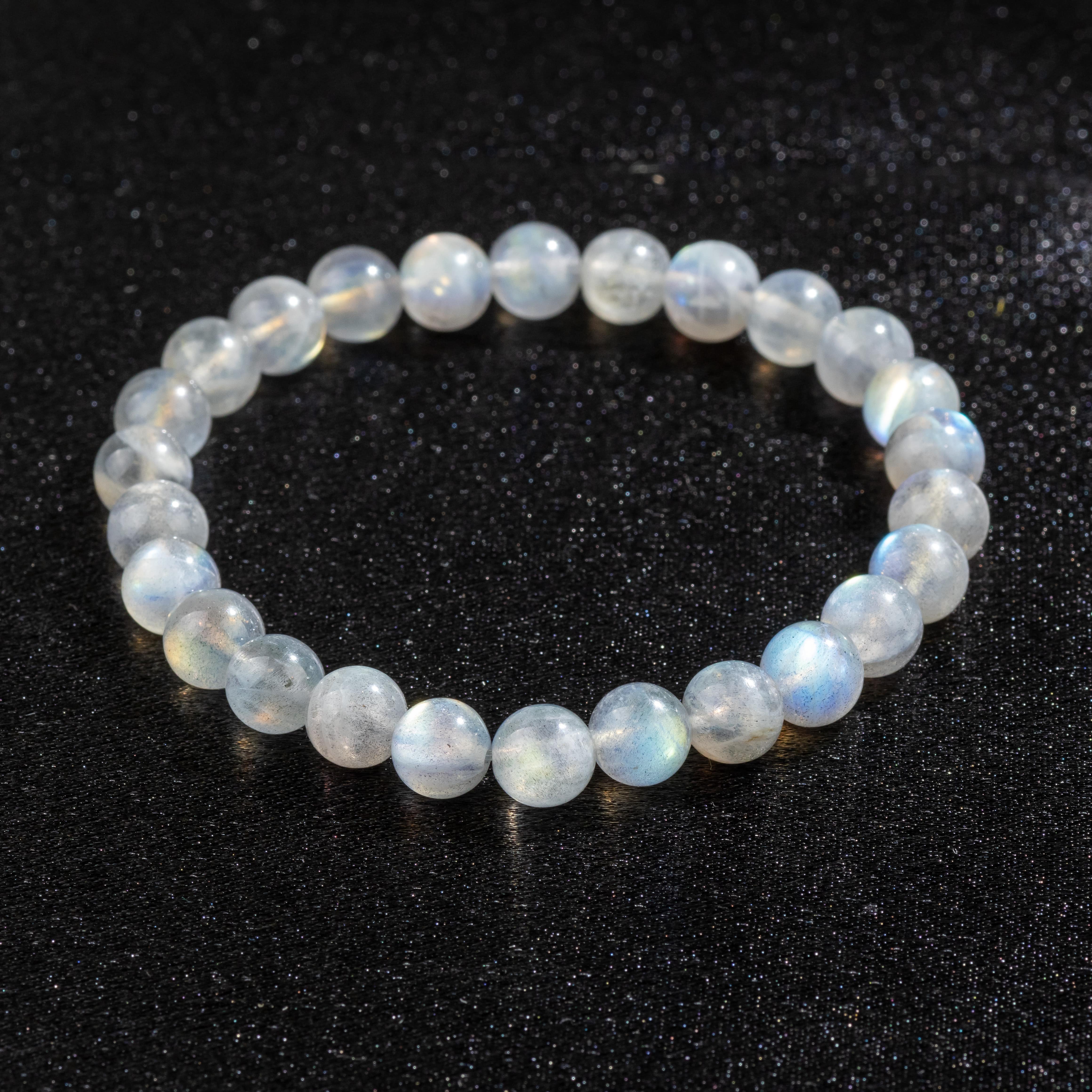 Bracelet en Labradorite naturelle - Qualité AAA (boules 8mm)