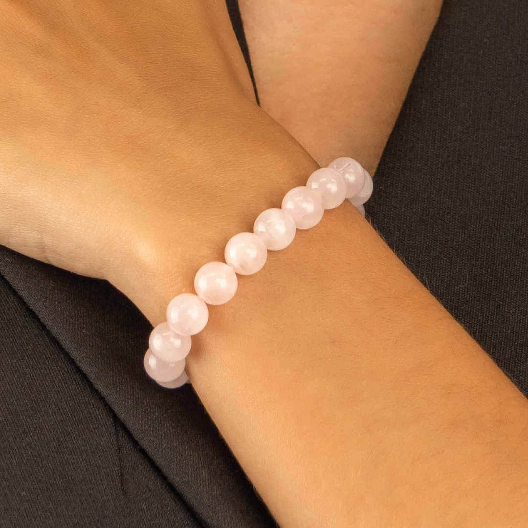 Bracelet en Quartz rose naturelle - Offre fête des mères