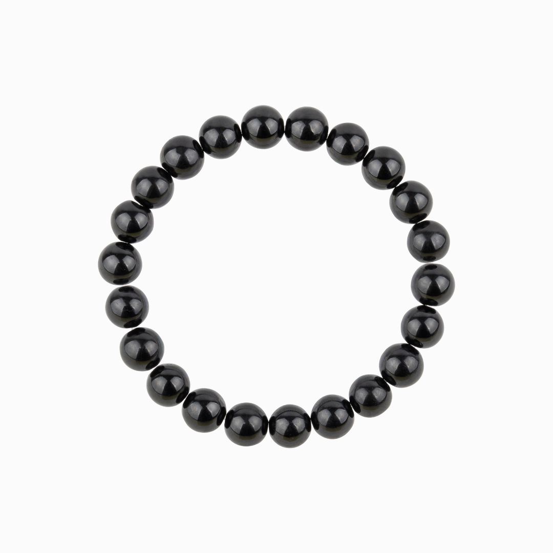 Bracelet Femme en Onyx naturel qualité A (boules 8mm)