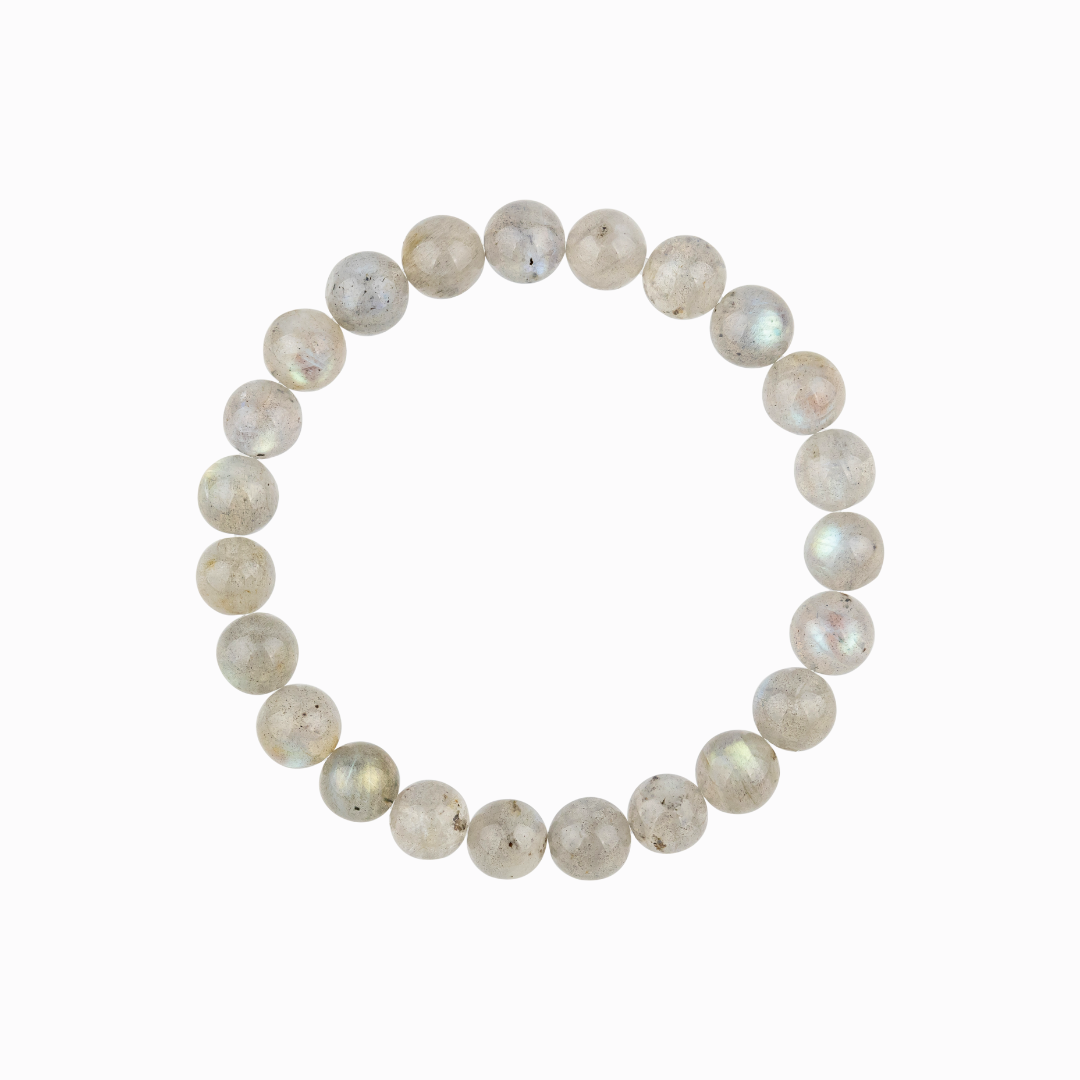 Bracelet Homme en Labradorite naturelle qualité A (boules 8mm)