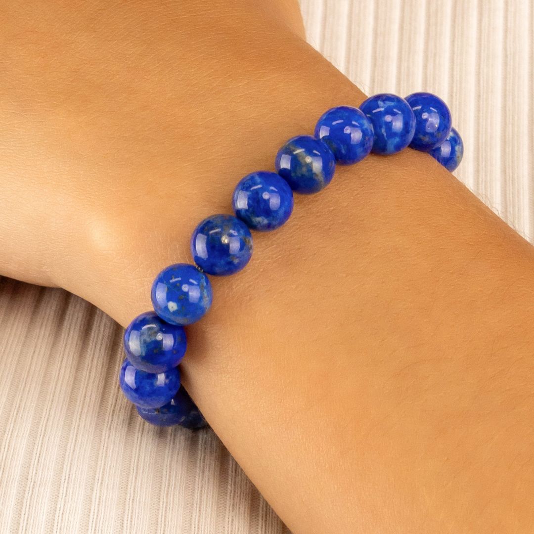 Bracelet en Lapis-Lazuli naturel - Qualité A (boules 8mm)