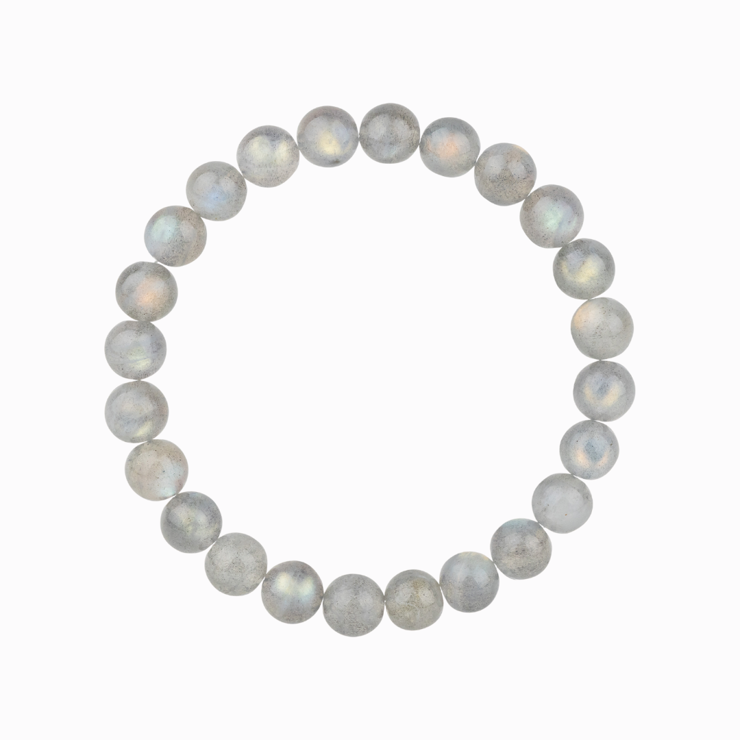 Bracelet en Labradorite naturelle - Qualité AAA (boules 8mm)