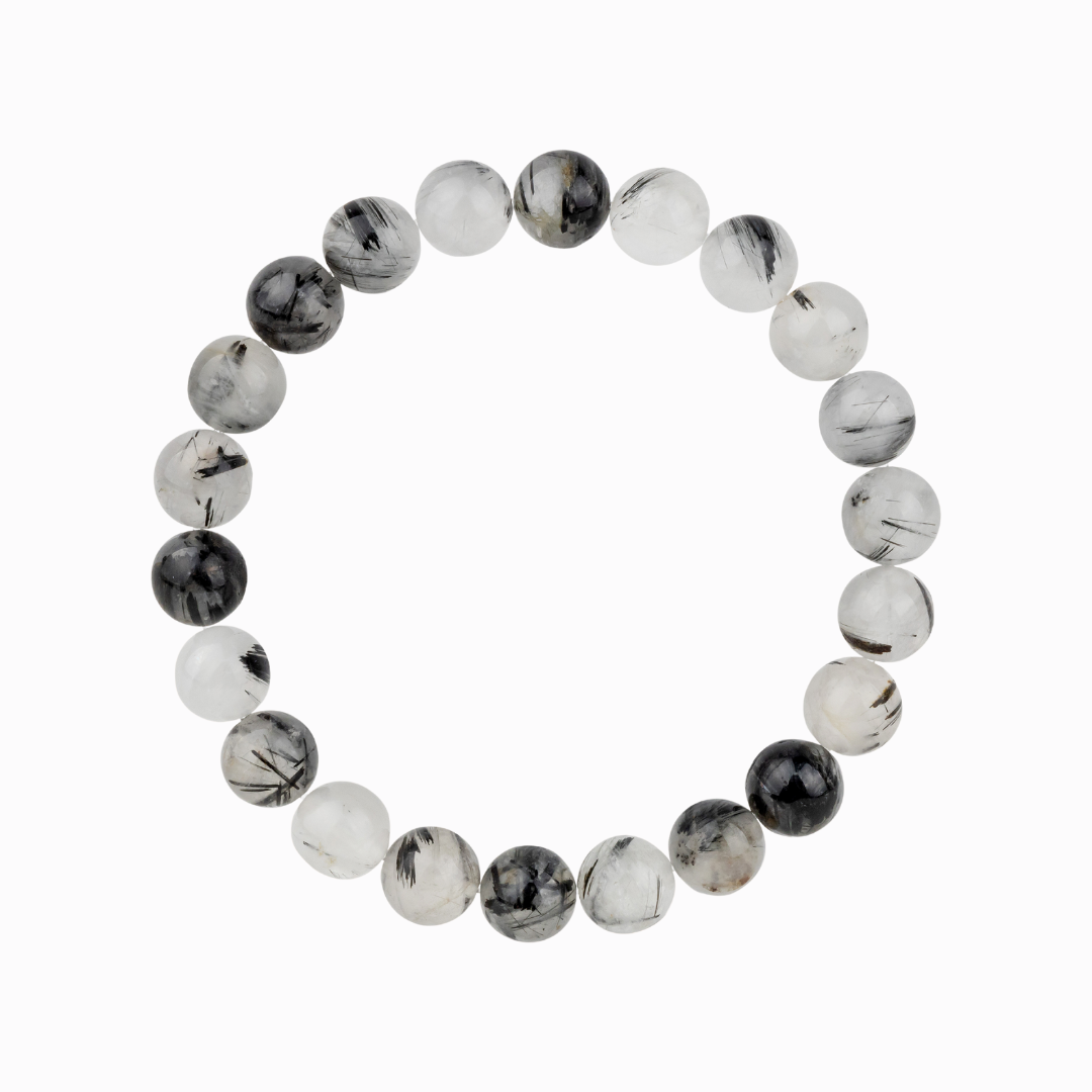 Bracelet en Quartz Rutile naturel - Qualité A (boules 8mm)