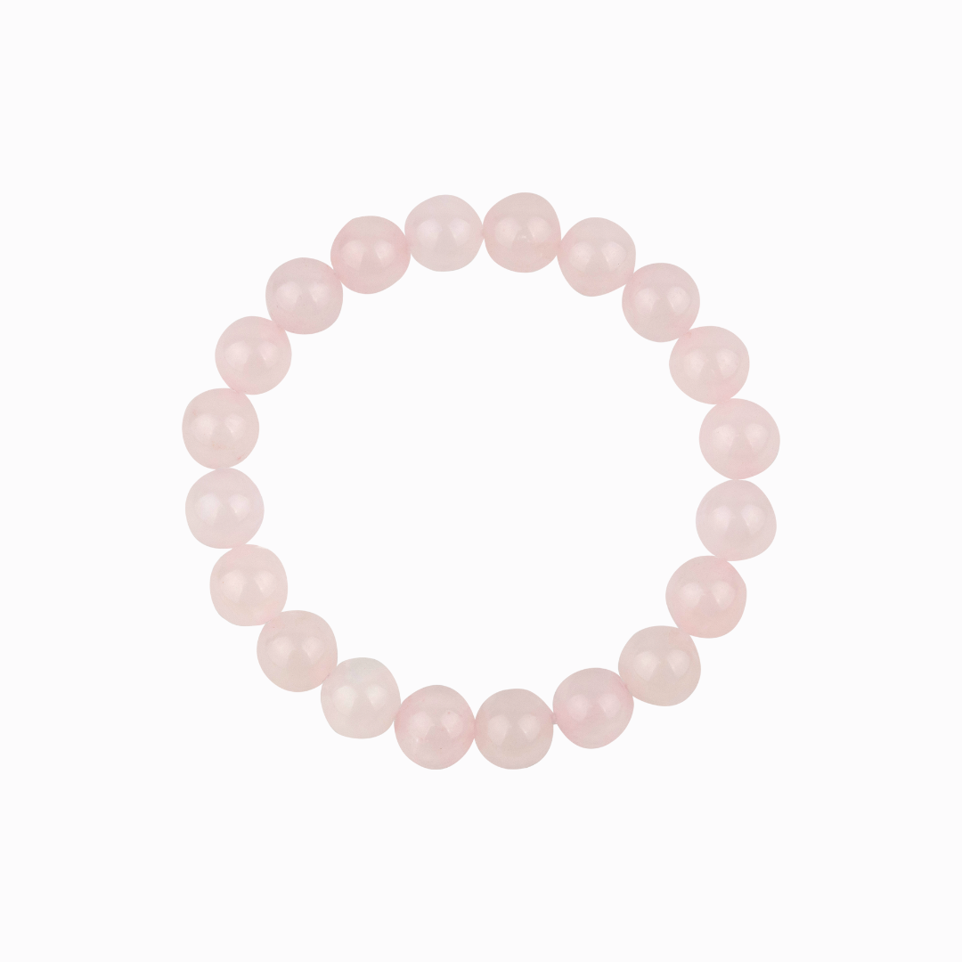 Bracelet en Quartz rose naturelle - Qualité A (boules 8mm)