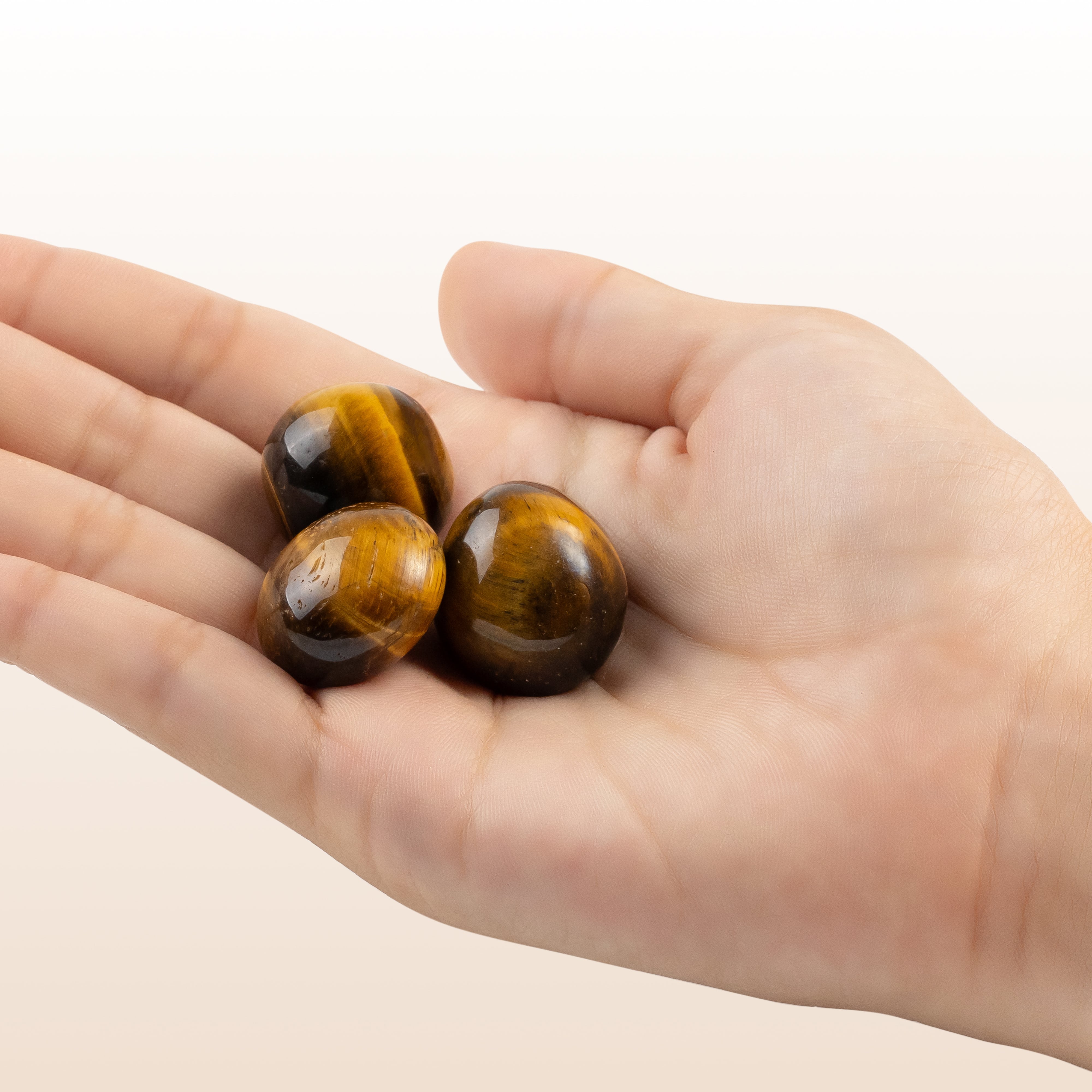 Pierre roulée en Œil de Tigre naturelle (2x4cm)
