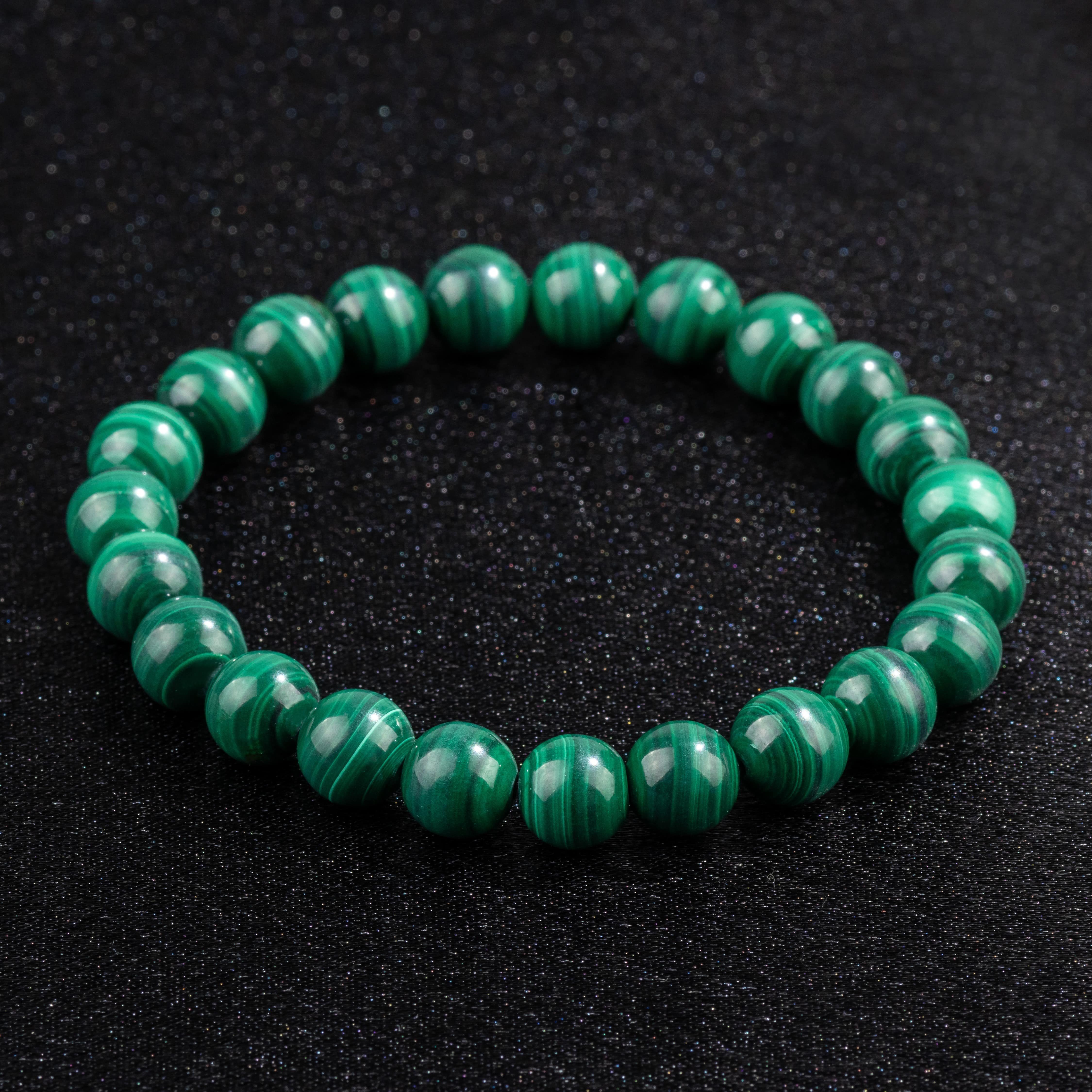 Bracelet en Malachite - Apaisement et Libération Émotionnelle - Qualité A