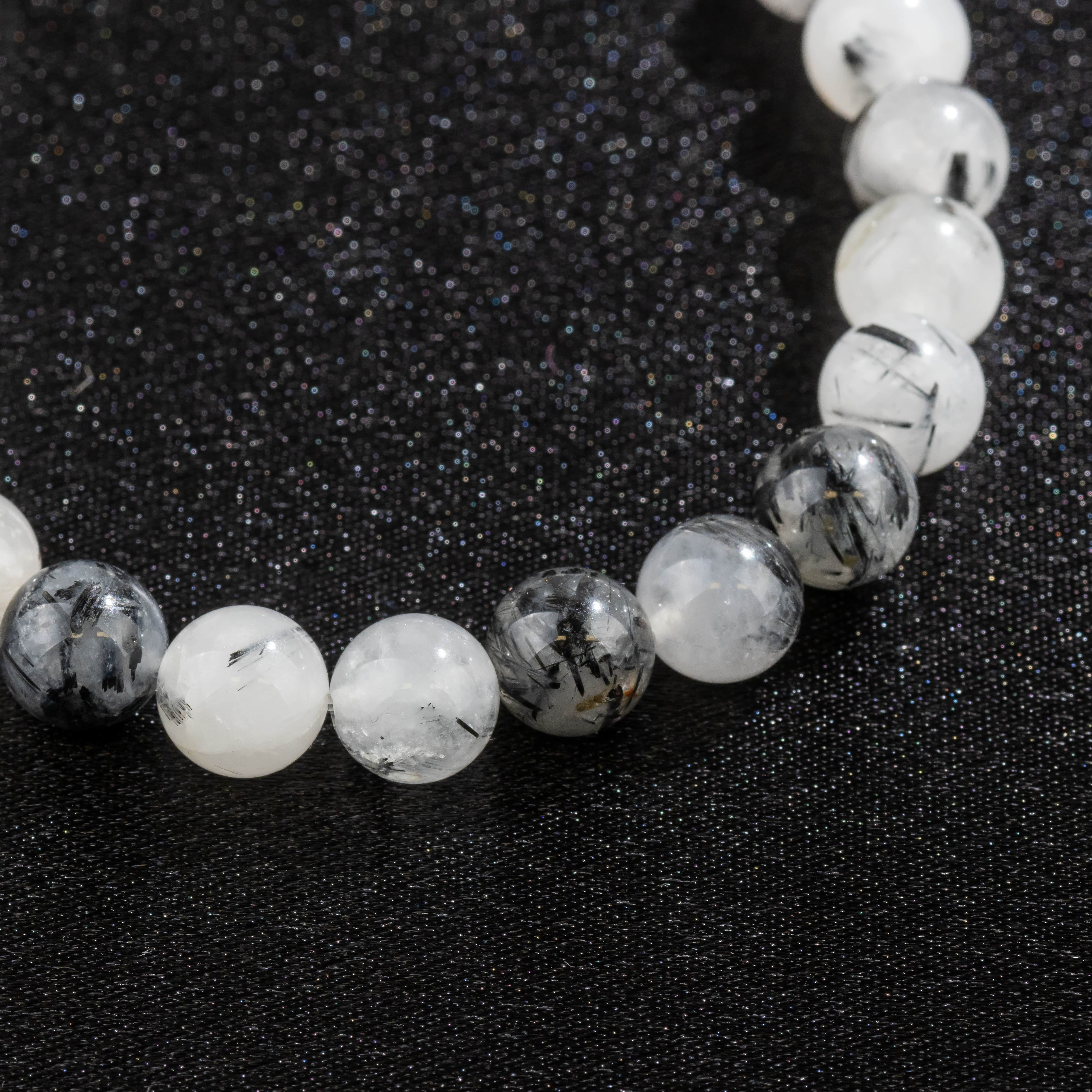 Bracelet en Quartz Rutile naturel - Qualité A (boules 8mm)