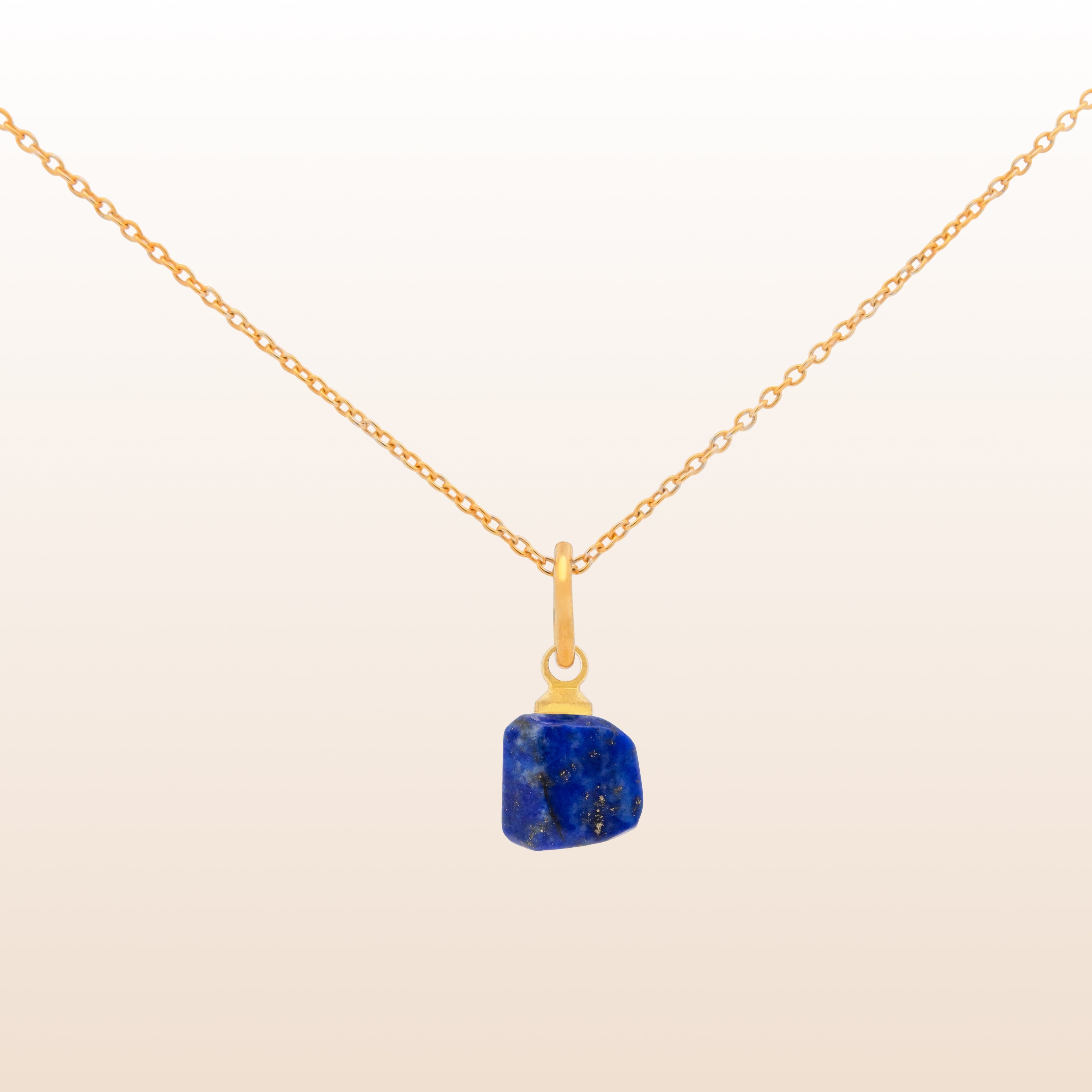 Collier en Lapis Lazuli naturel (Pierre brute)